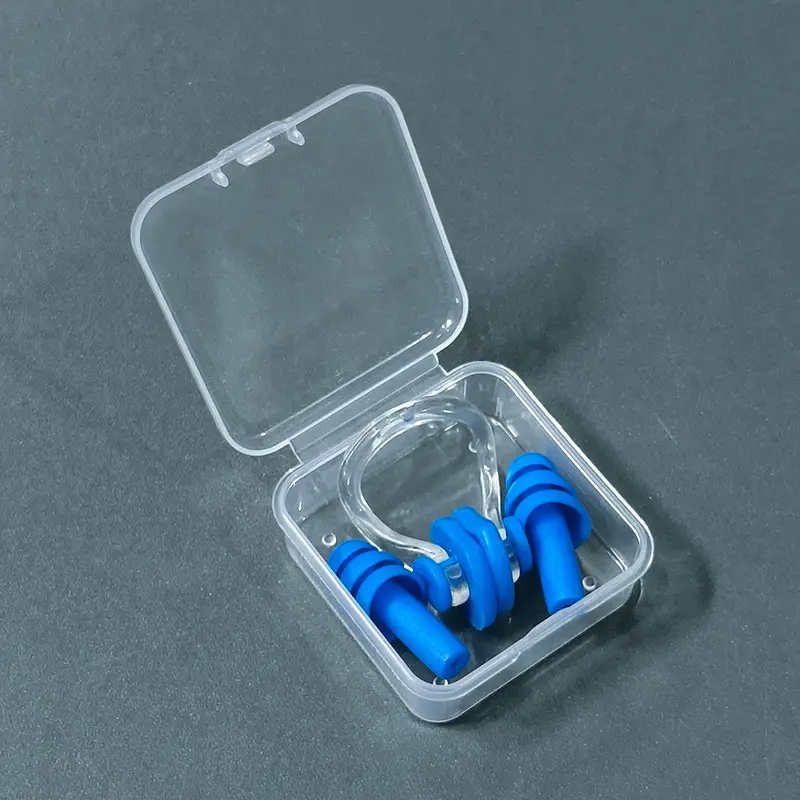 Boxed Nose Clip Earplug Set Soft Silicone Three-Layer Waterproof Adult and Children Universal Swimming Supplies Equipment Wholesale