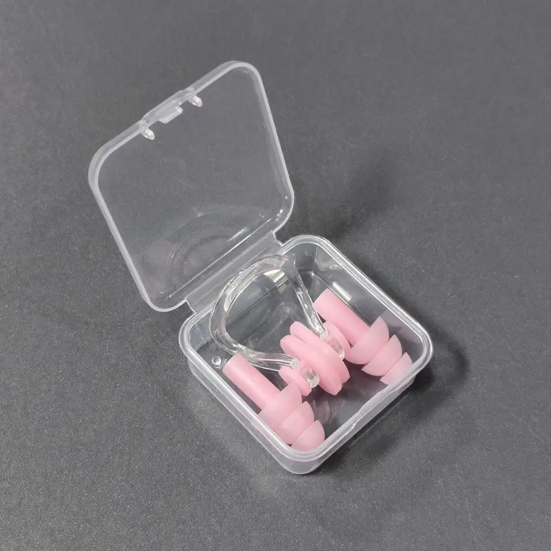 Boxed Nose Clip Earplug Set Soft Silicone Three-Layer Waterproof Adult and Children Universal Swimming Supplies Equipment Wholesale