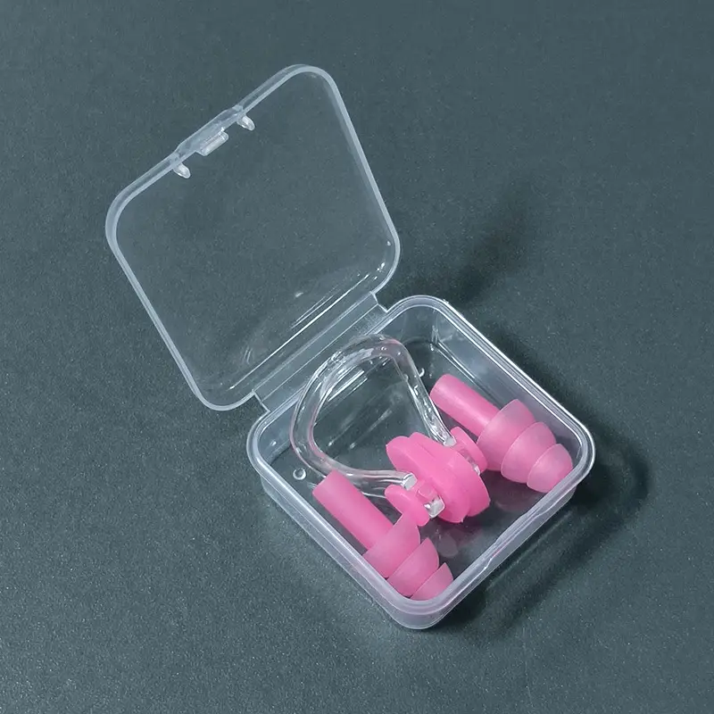 Boxed Nose Clip Earplug Set Soft Silicone Three-Layer Waterproof Adult and Children Universal Swimming Supplies Equipment Wholesale