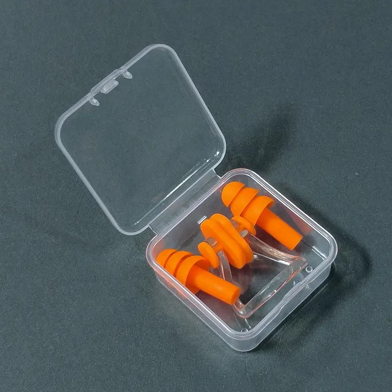Boxed Nose Clip Earplug Set Soft Silicone Three-Layer Waterproof Adult and Children Universal Swimming Supplies Equipment Wholesale