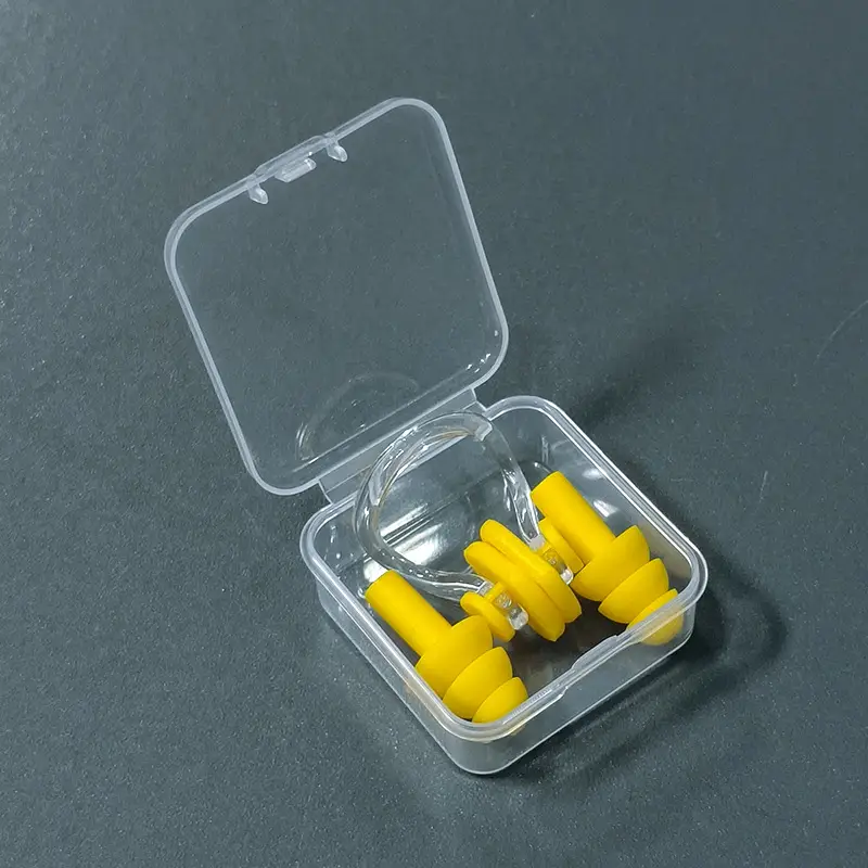Boxed Nose Clip Earplug Set Soft Silicone Three-Layer Waterproof Adult and Children Universal Swimming Supplies Equipment Wholesale