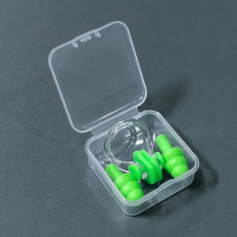 Boxed Nose Clip Earplug Set Soft Silicone Three-Layer Waterproof Adult and Children Universal Swimming Supplies Equipment Wholesale