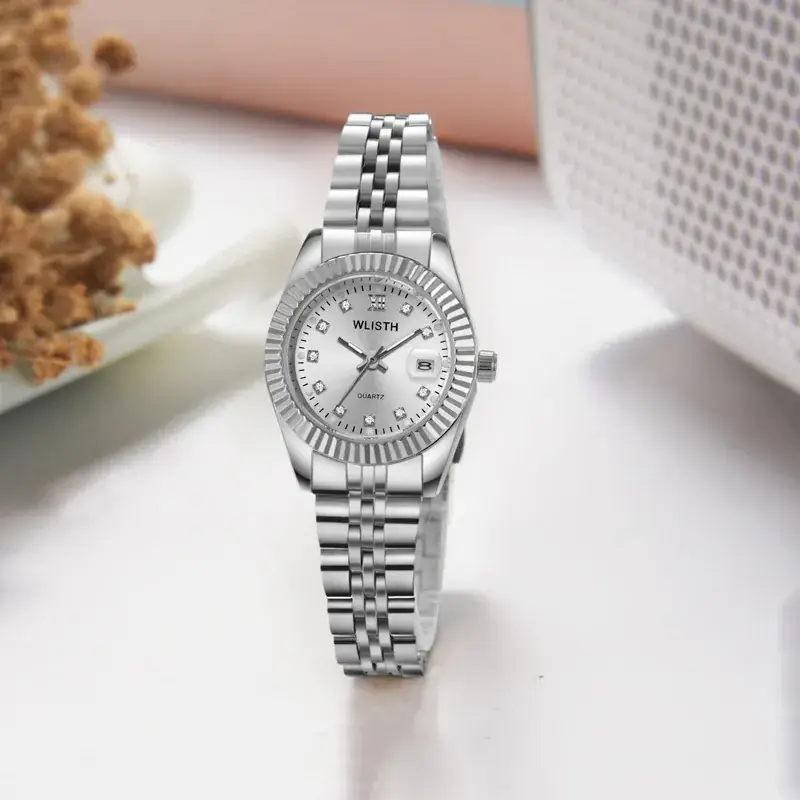 Women's Gold Silver Quartz Couple Watches Waterproof - Image 14