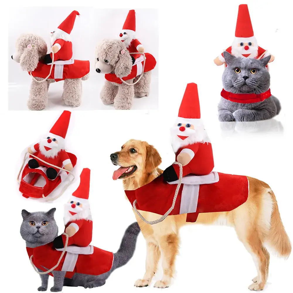 Christmas Teddy Coat for Dog Red Snowman Design — feature 45