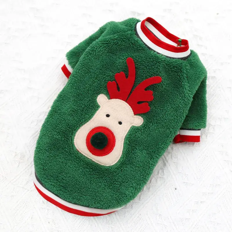 Christmas Teddy Coat for Dog Red Snowman Design - Image 6