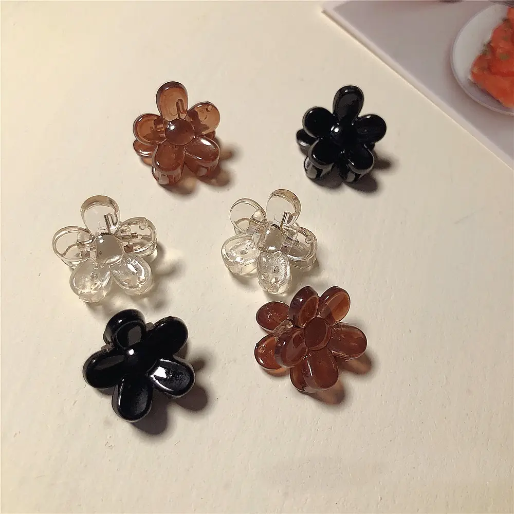 Mini Flower Hair Clips for Bangs & Side Clip - Image 13