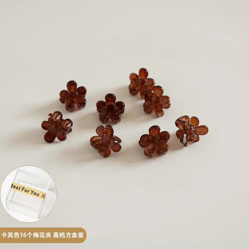 Mini Flower Hair Clips for Bangs & Side Clip