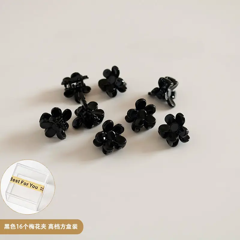 Mini Flower Hair Clips for Bangs & Side Clip - Image 5