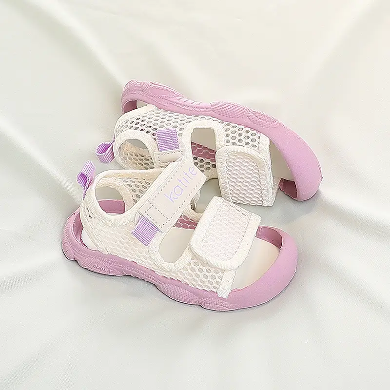 Baby Mesh Sandals Blue White Toddler Shoes