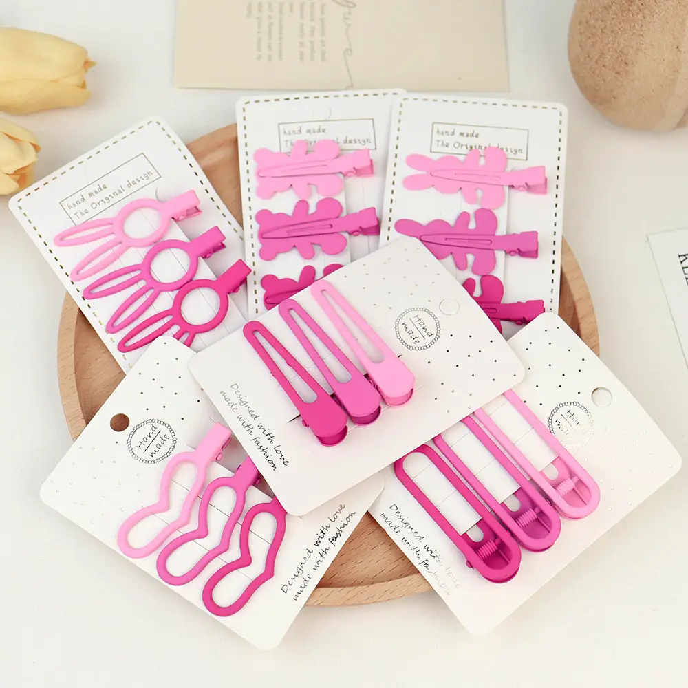 Korean Style Hairpin Clips Pink Purple - Image 18