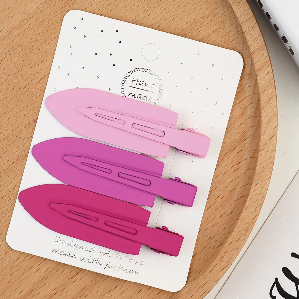 Korean Style Hairpin Clips Pink Purple - Image 10