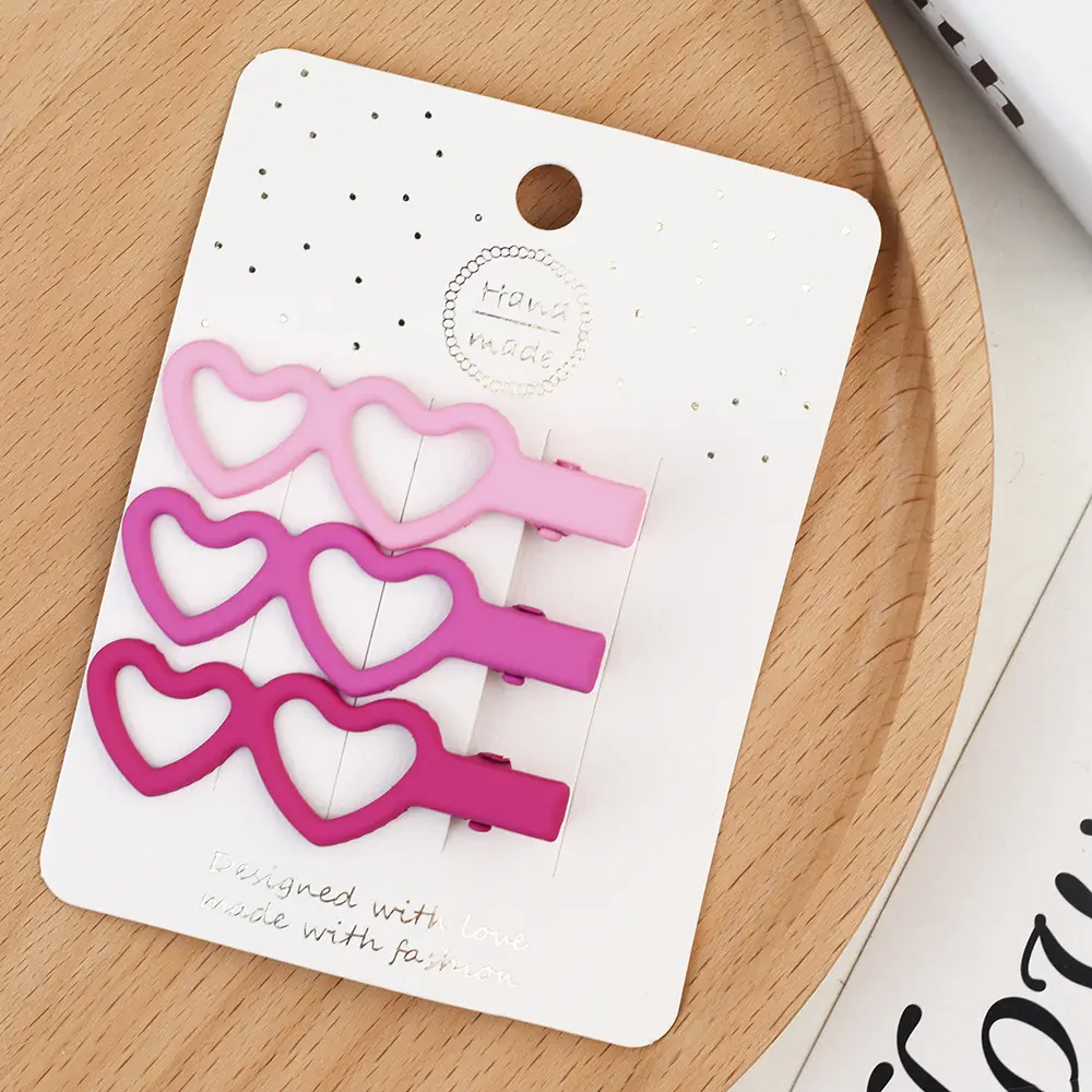 Korean Style Hairpin Clips Pink Purple - Image 11