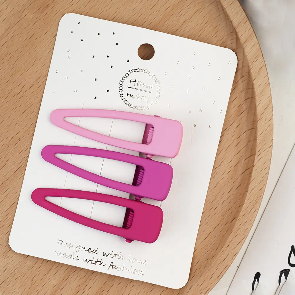 Korean Style Hairpin Clips Pink Purple - Image 14