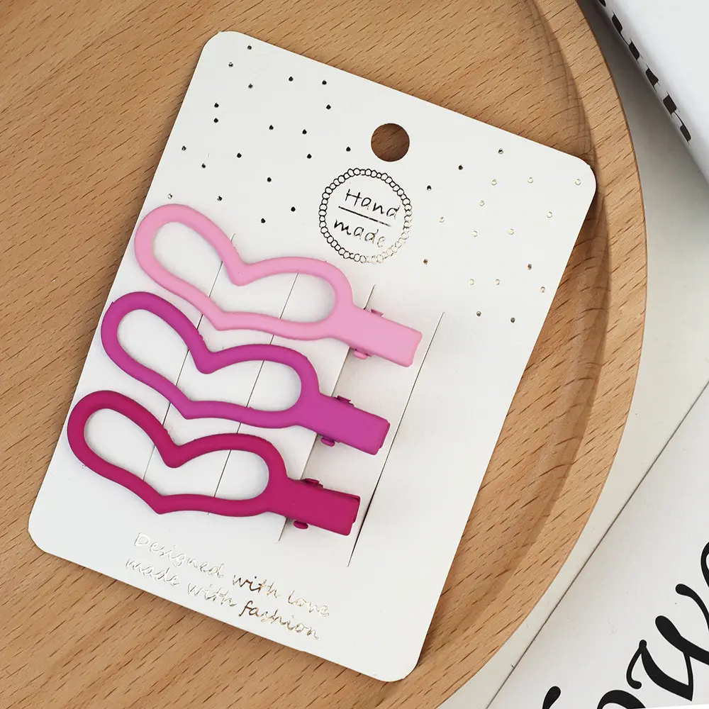 Korean Style Hairpin Clips Pink Purple - Image 16