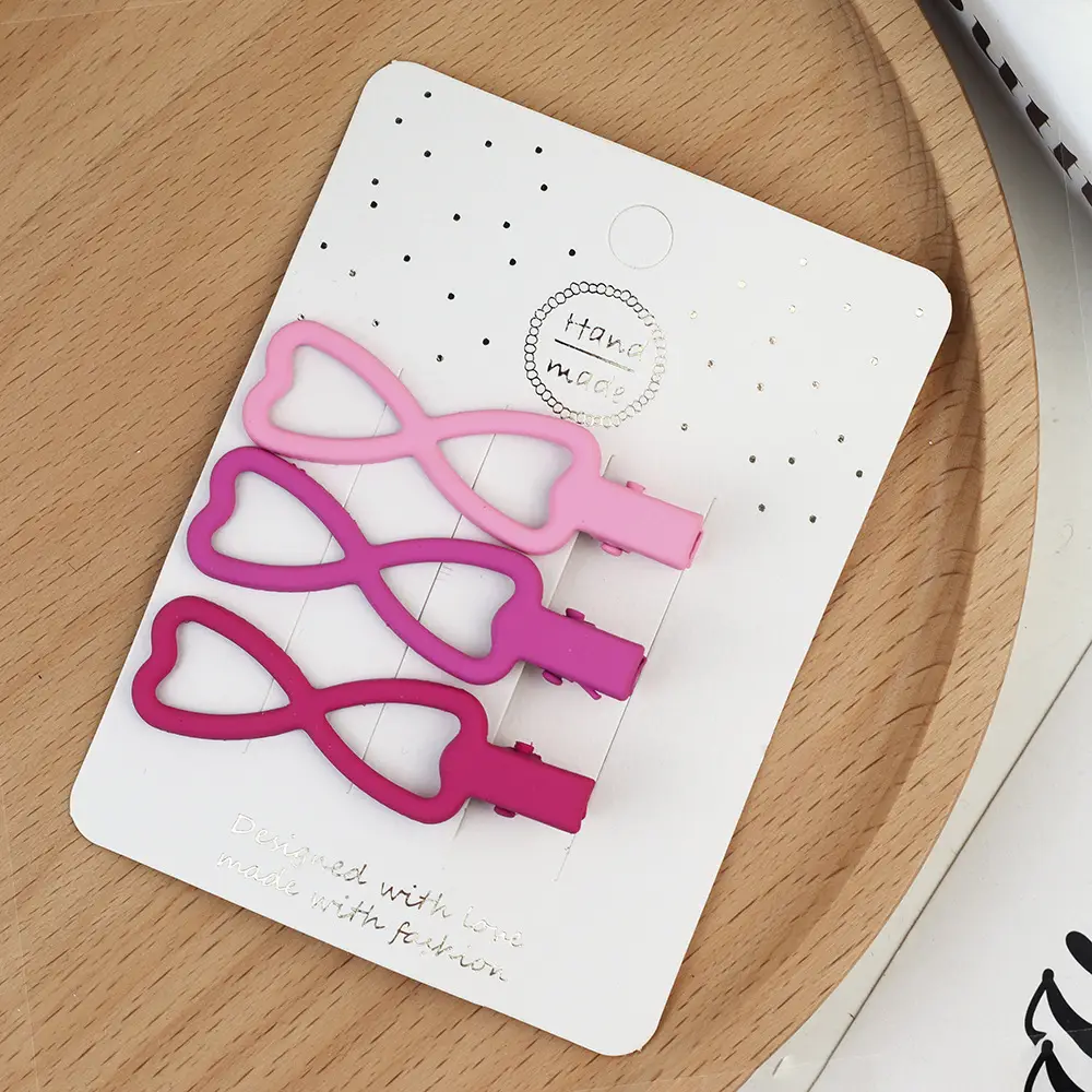 Korean Style Hairpin Clips Pink Purple - Image 17