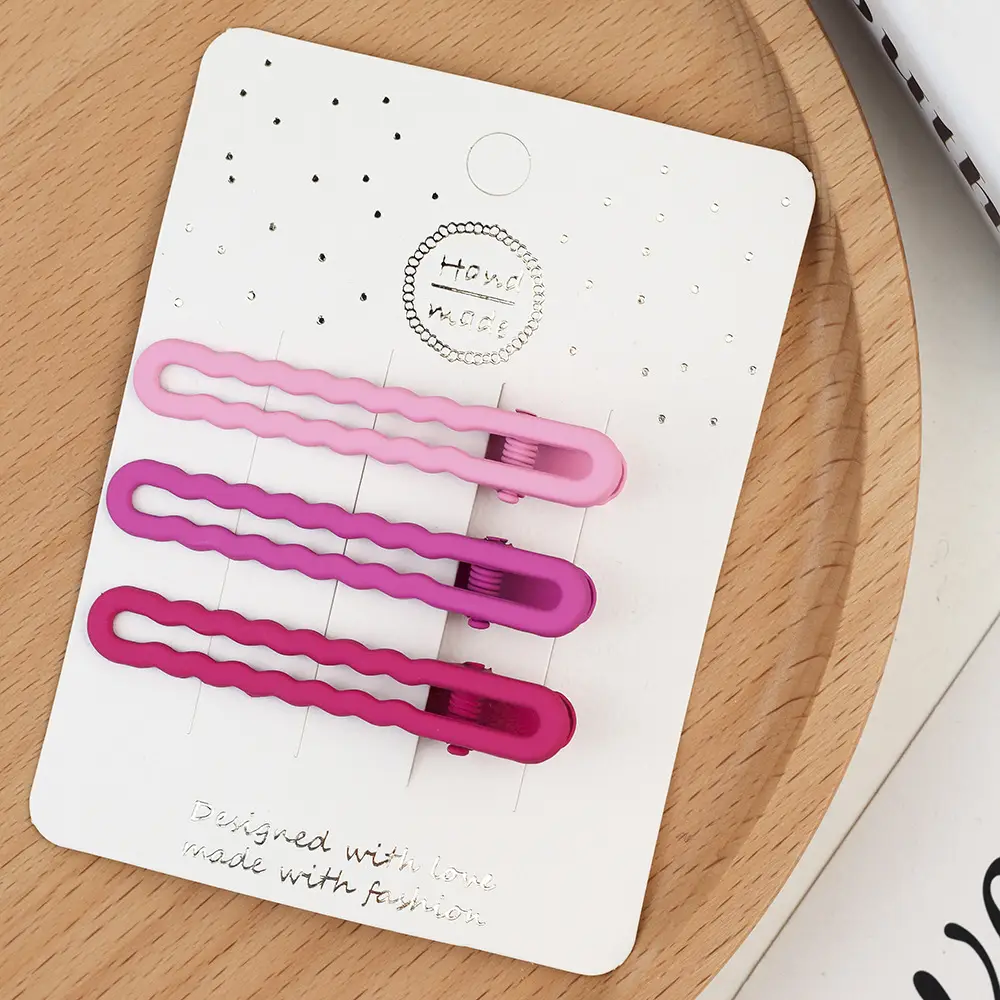 Korean Style Hairpin Clips Pink Purple - Image 6