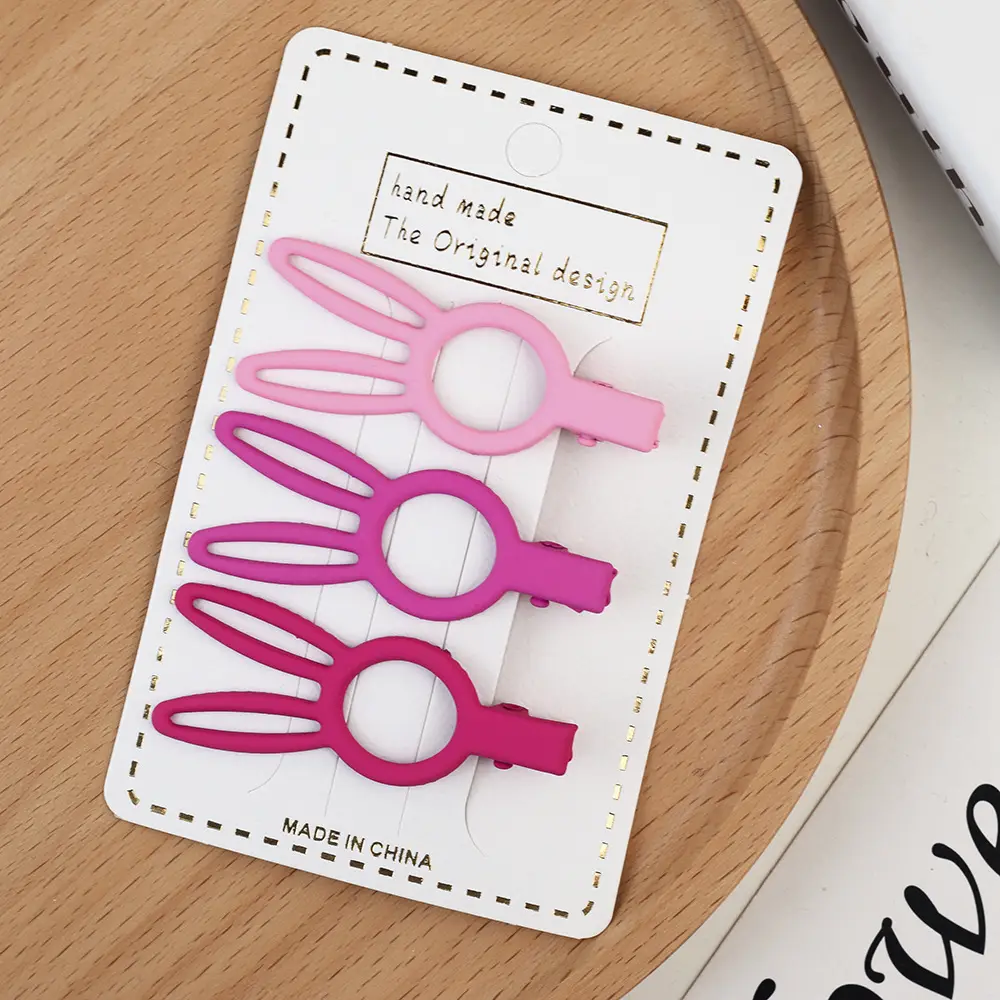 Korean Style Hairpin Clips Pink Purple - Image 7
