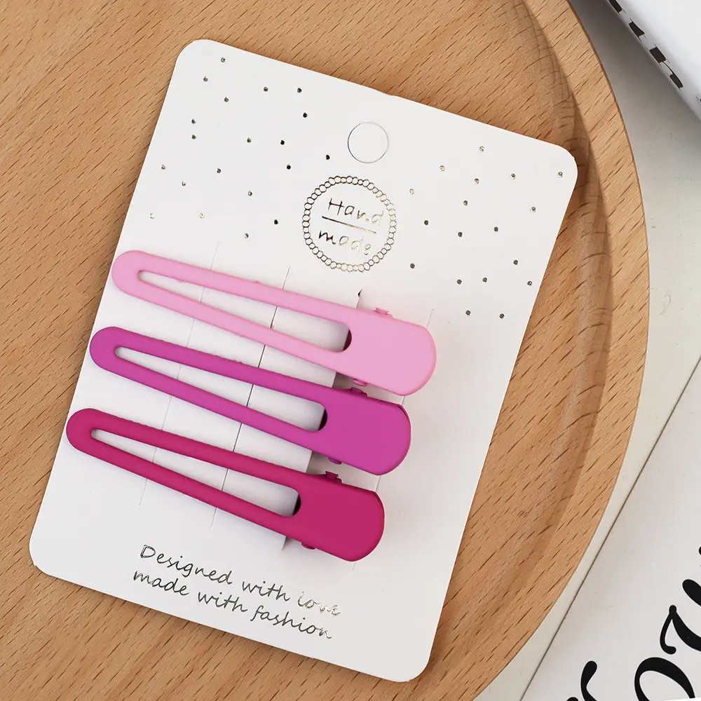 Korean Style Hairpin Clips Pink Purple - Image 8