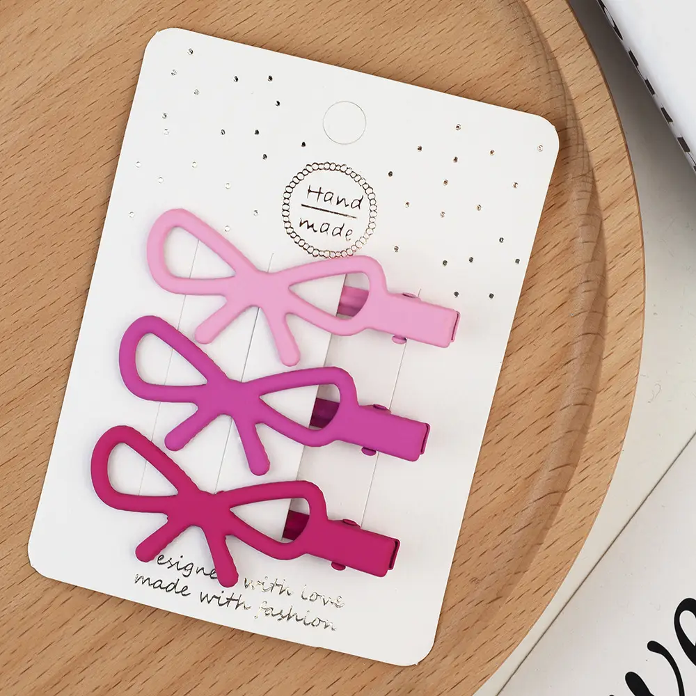 Korean Style Hairpin Clips Pink Purple - Image 9