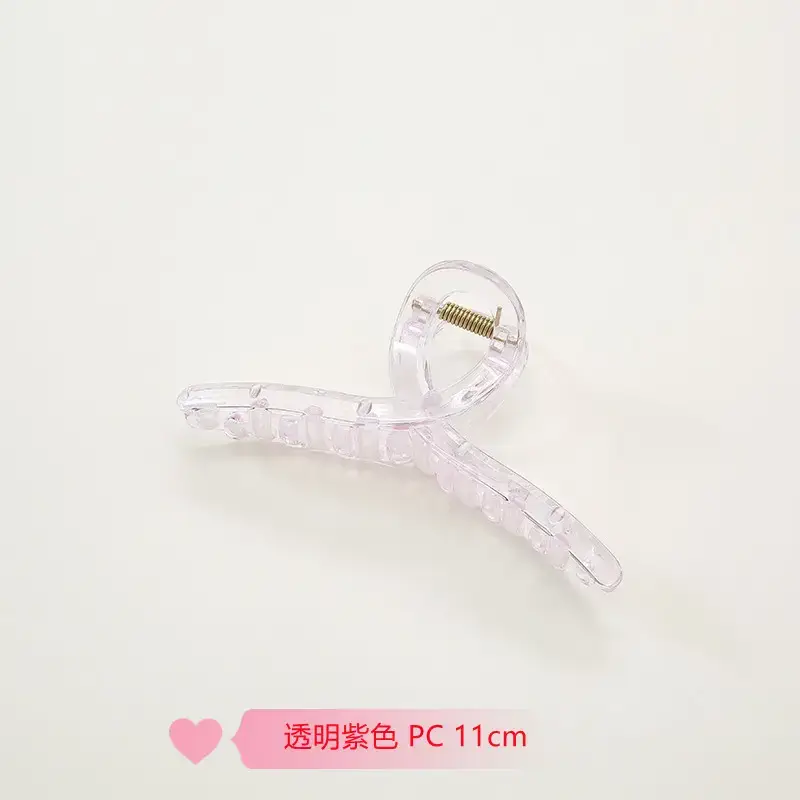 Clear Purple PC11cm Hairpin Clip All Match - Image 16