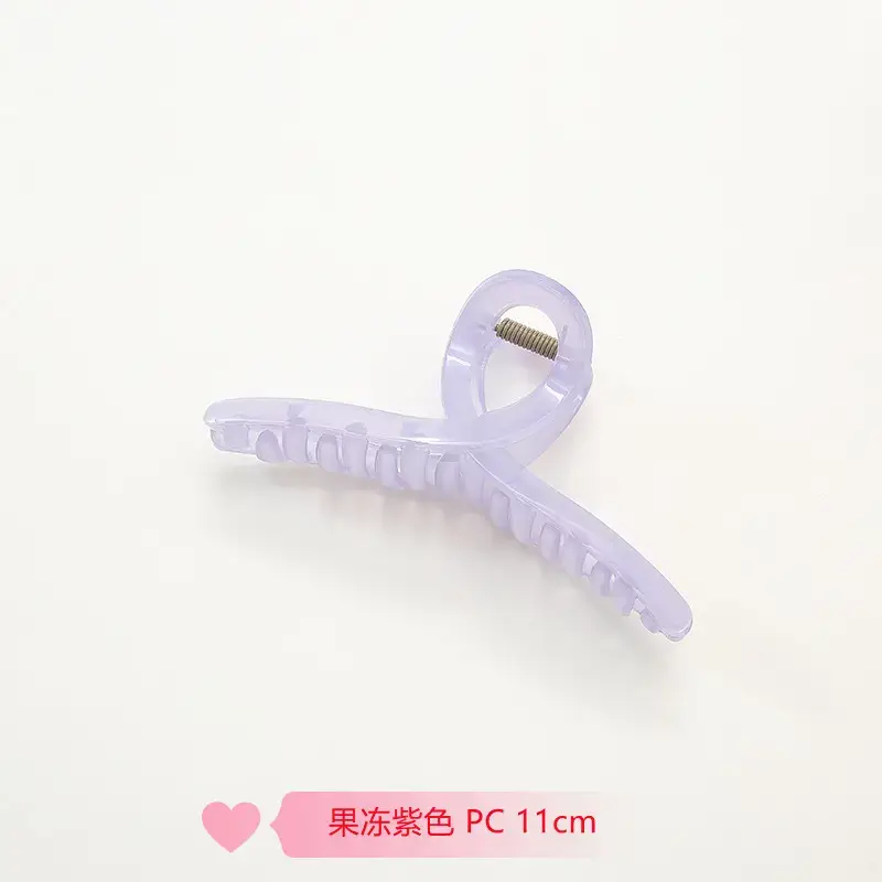 Clear Purple PC11cm Hairpin Clip All Match - Image 2