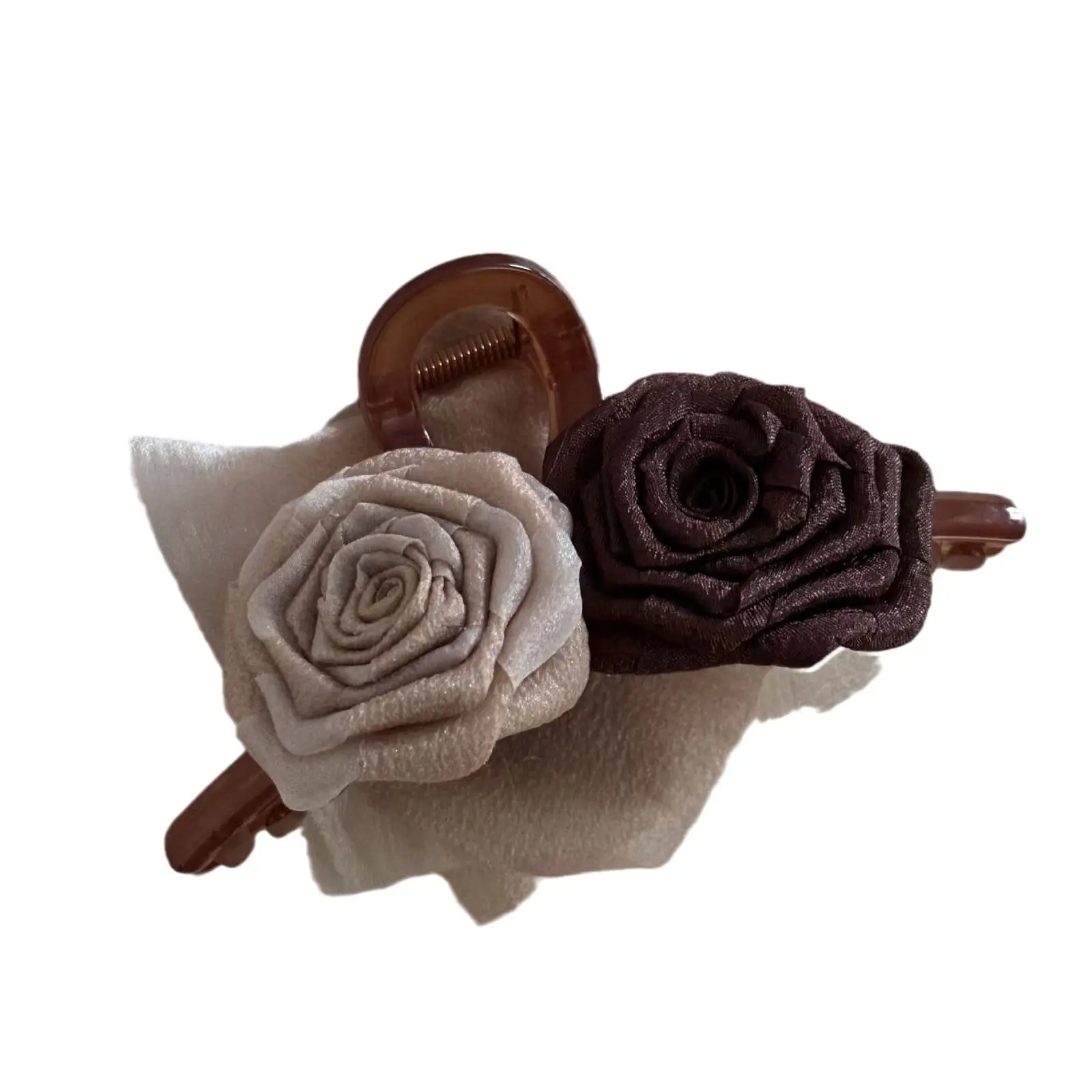 New Maillard Rose Flower Hair Clip for Women - Image 6