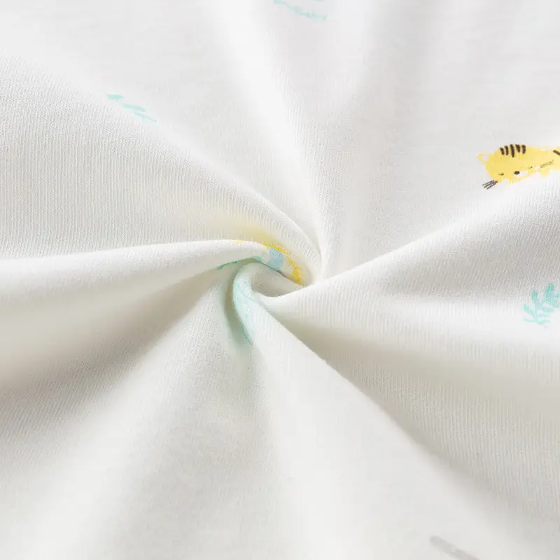 Children's Cotton Shorts Suit Summer White - Image 3