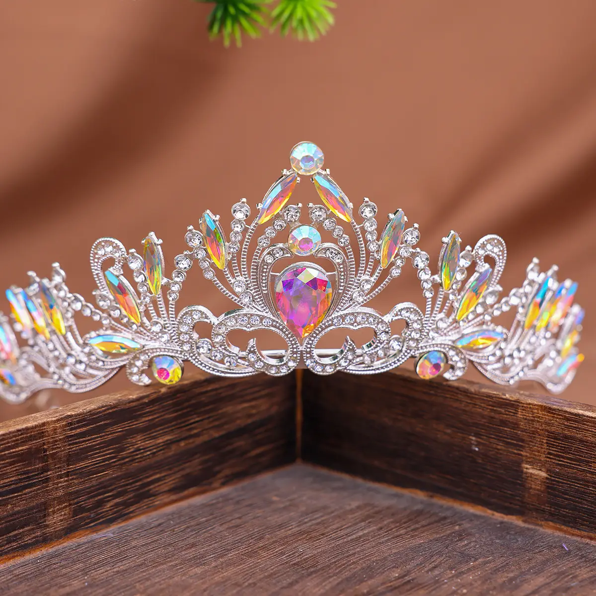 Luxury Rhinestone Hair Crown for Weddings & Events - Image 5