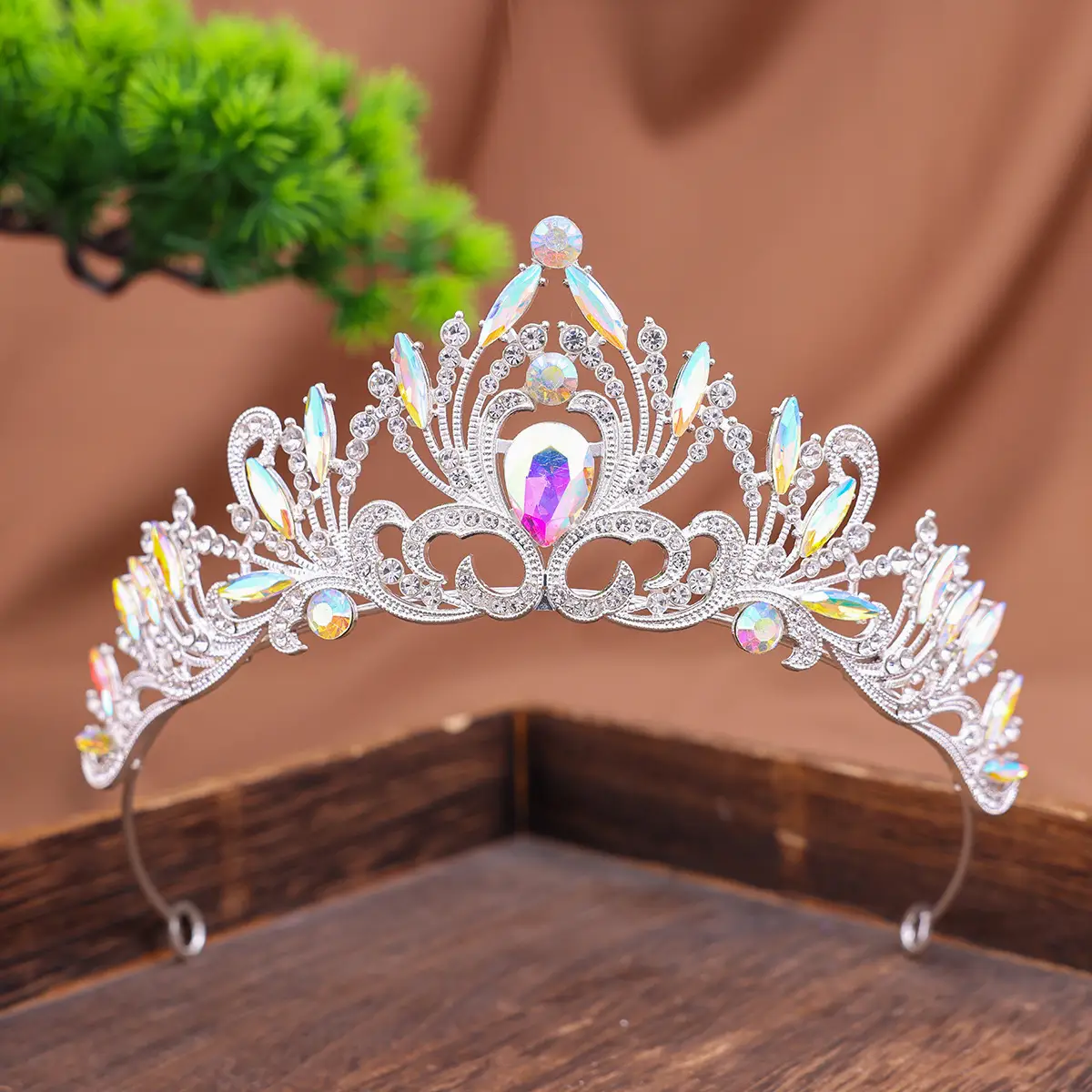 Luxury Rhinestone Hair Crown for Weddings & Events - Image 6