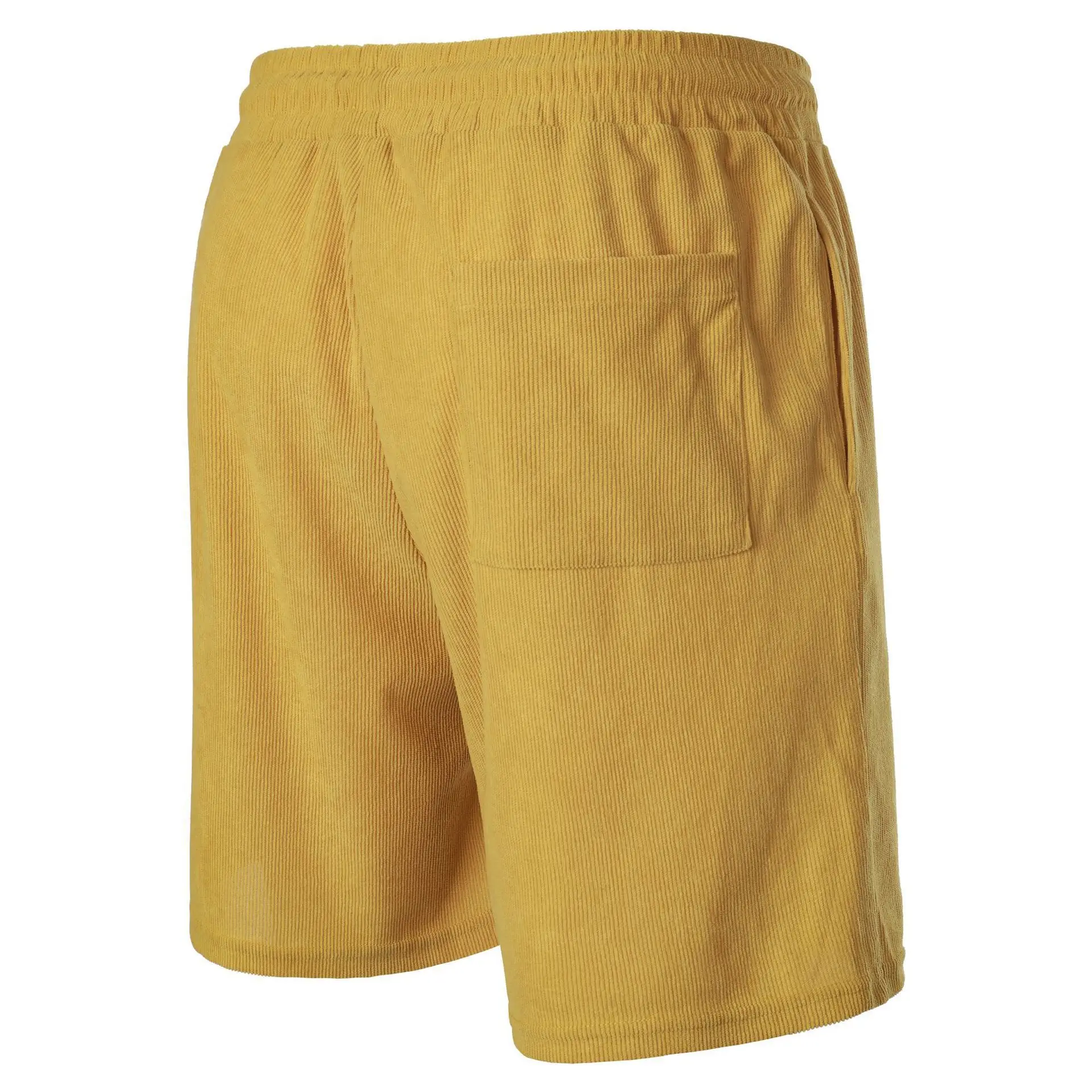 Men's Beige Lace-up Shorts with Drawstring Waist — feature 26
