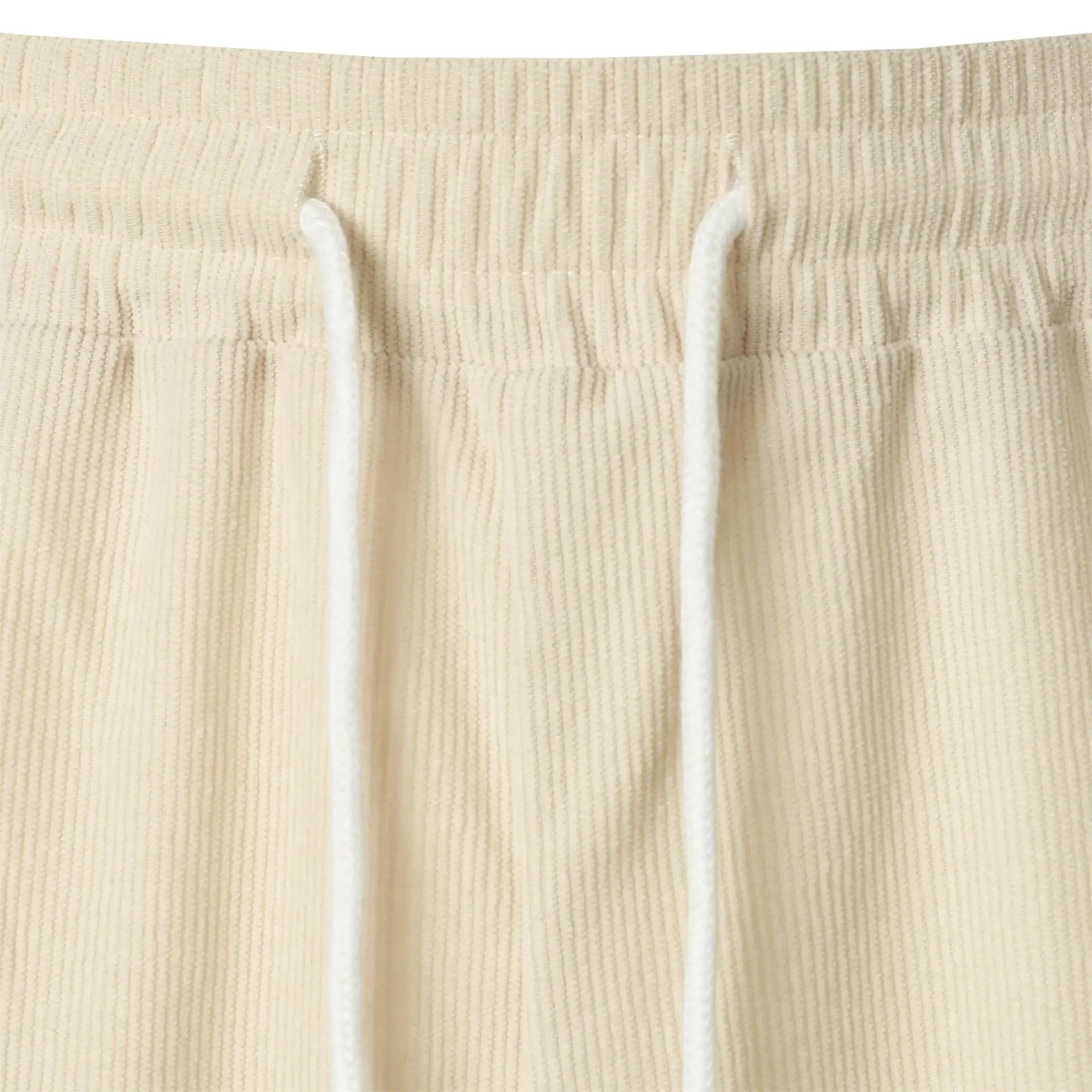 Men's Beige Lace-up Shorts with Drawstring Waist — feature 44