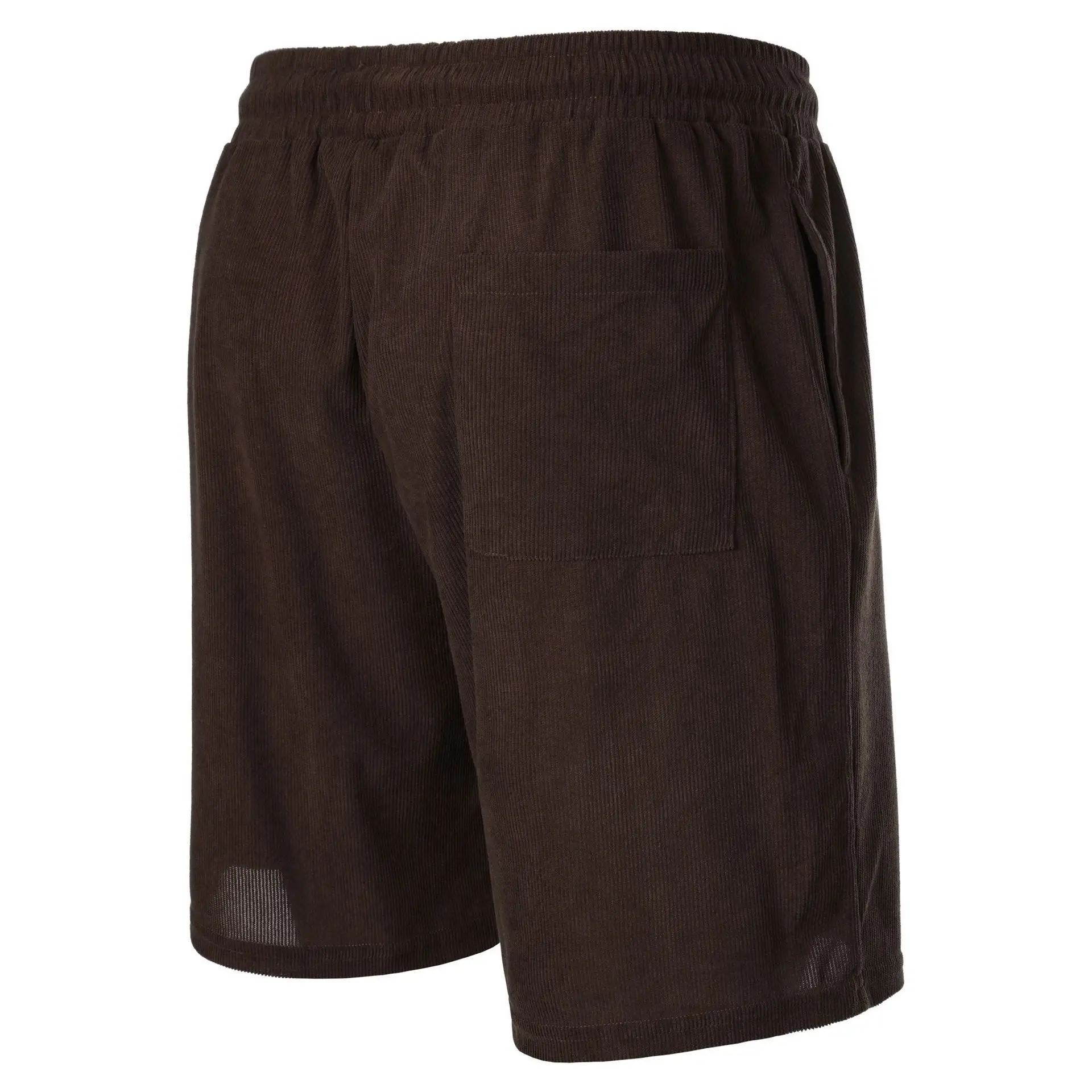 Men's Beige Lace-up Shorts with Drawstring Waist — feature 49