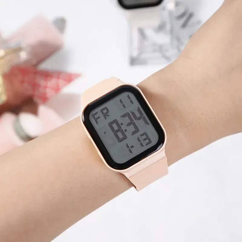 Pink Digital Watch for Girls Teens Waterproof Sports Wear - Image 11