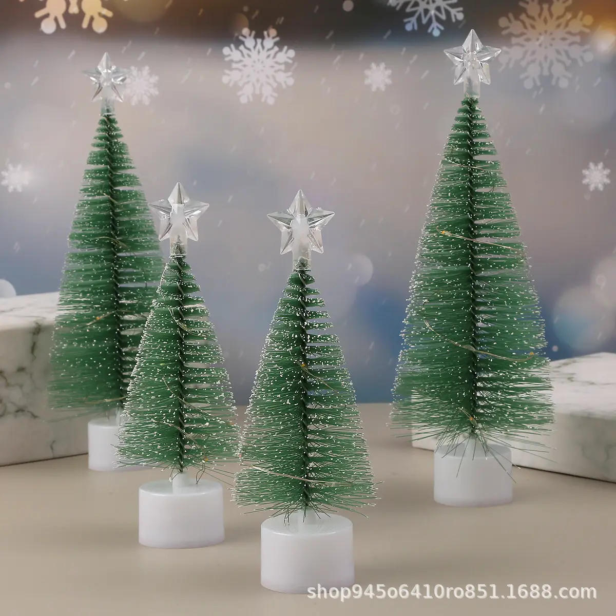 Christmas Tree Night Lights Green Decorative Ornament - Image 4