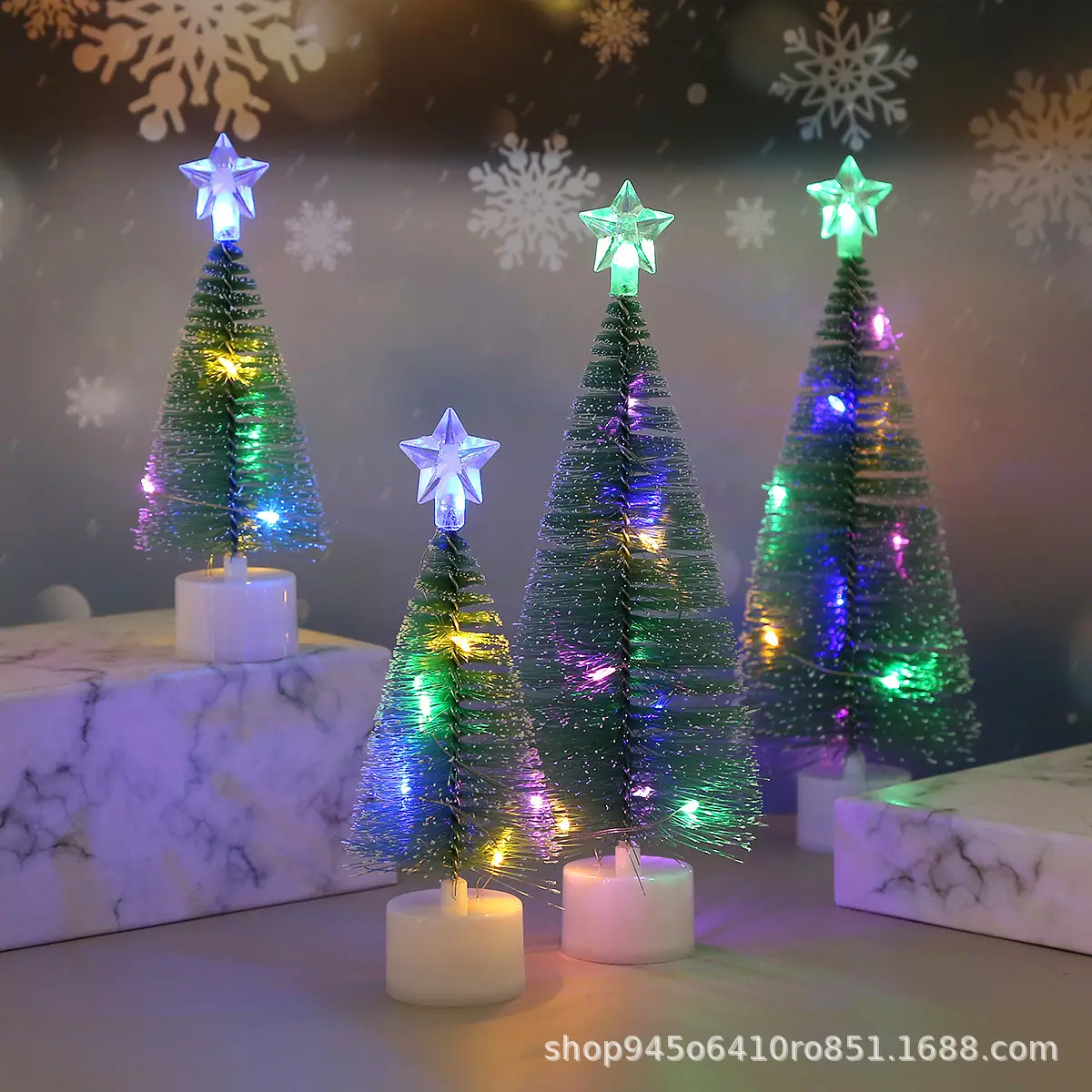 Christmas Tree Night Lights Green Decorative Ornament — feature 4