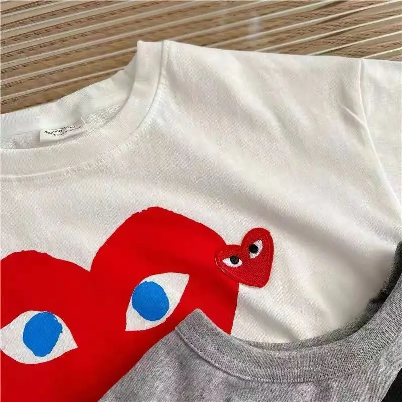 Children's Cotton T-Shirt Set with Heart Design — feature 4
