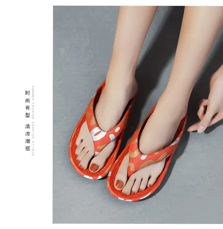 2024 Men's Printed Black Sandals with Gold Design — feature 16