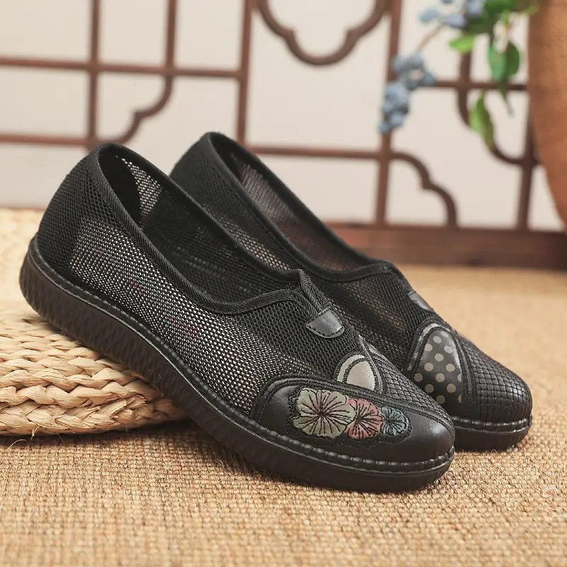 Old Beijing Cloth Shoes Women's New Moms Shoes Elderly Cloth Shoes Women's Non-slip Old Women's Shoes Comfortable Flat Milk Shoes - Image 5