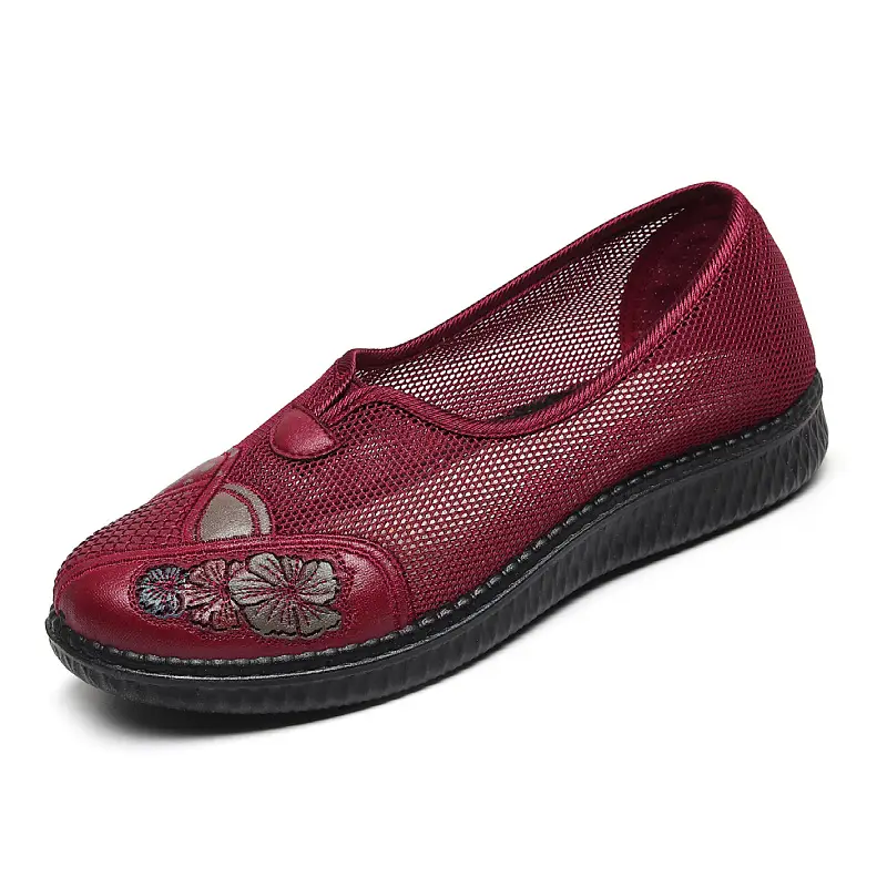 Old Beijing Cloth Shoes Women's New Moms Shoes Elderly Cloth Shoes Women's Non-slip Old Women's Shoes Comfortable Flat Milk Shoes - Image 7