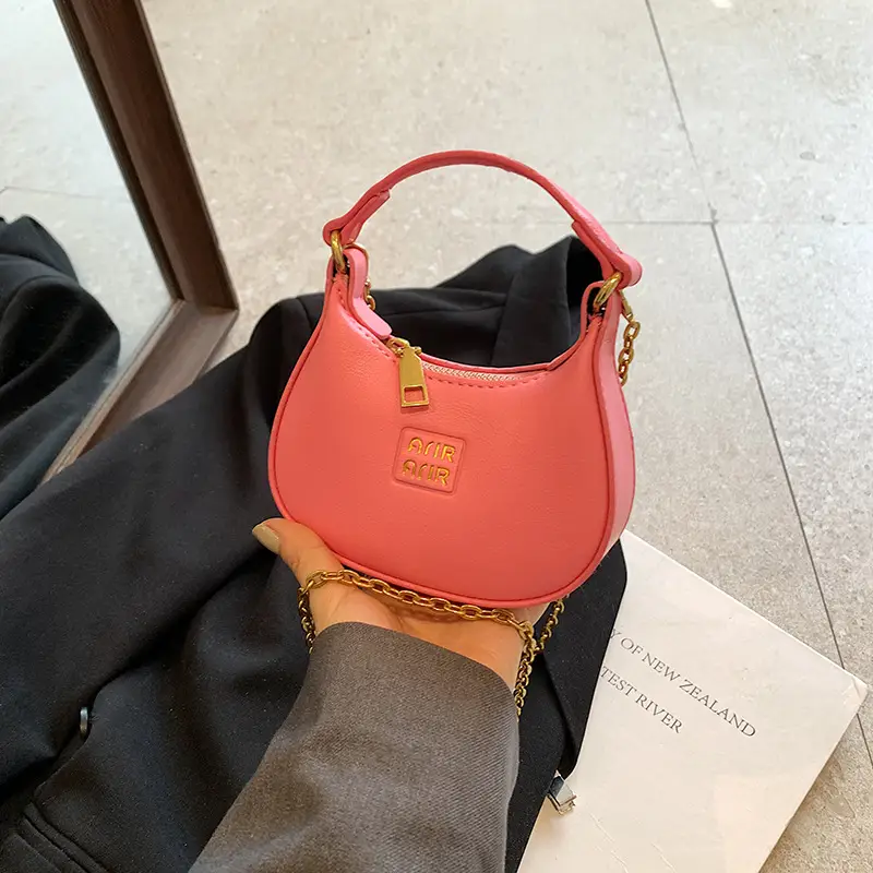 Pink Korean-style Underarm Bag for Girls - Image 6