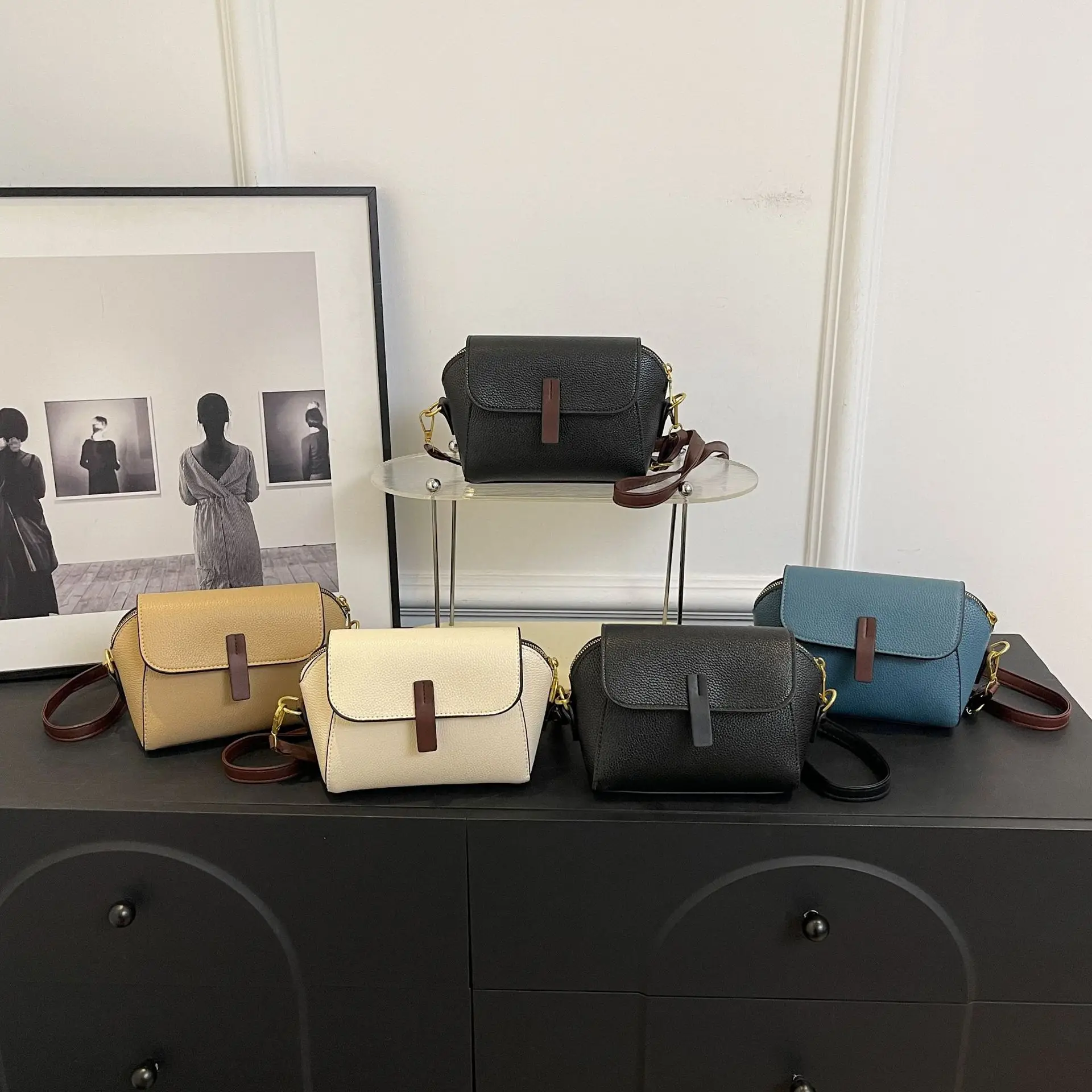 Women's Small Square Bag Black Shoulder Crossbody 2024 - Image 6