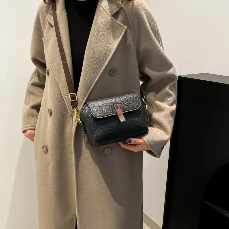 Women's Small Square Bag Black Shoulder Crossbody 2024 - Image 8