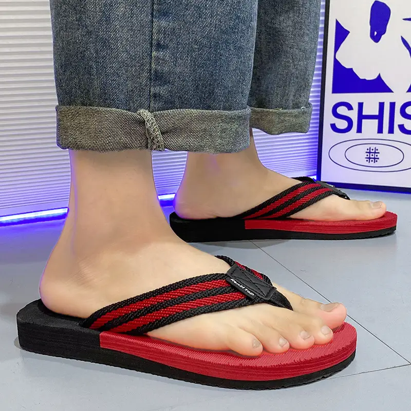 Cross-border Explosions Personalized Flip-Flops Men's Summer Non-slip Sandals Clip-on Trendy Wear-resistant Outer Wear Beach Slippers for Men - Image 6