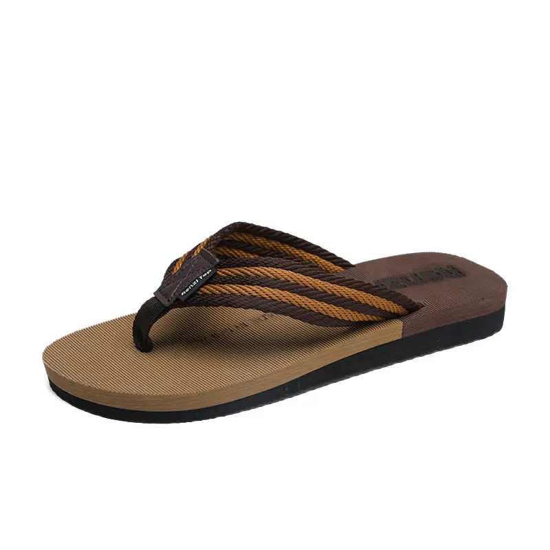 Cross-border Explosions Personalized Flip-Flops Men's Summer Non-slip Sandals Clip-on Trendy Wear-resistant Outer Wear Beach Slippers for Men - Image 3