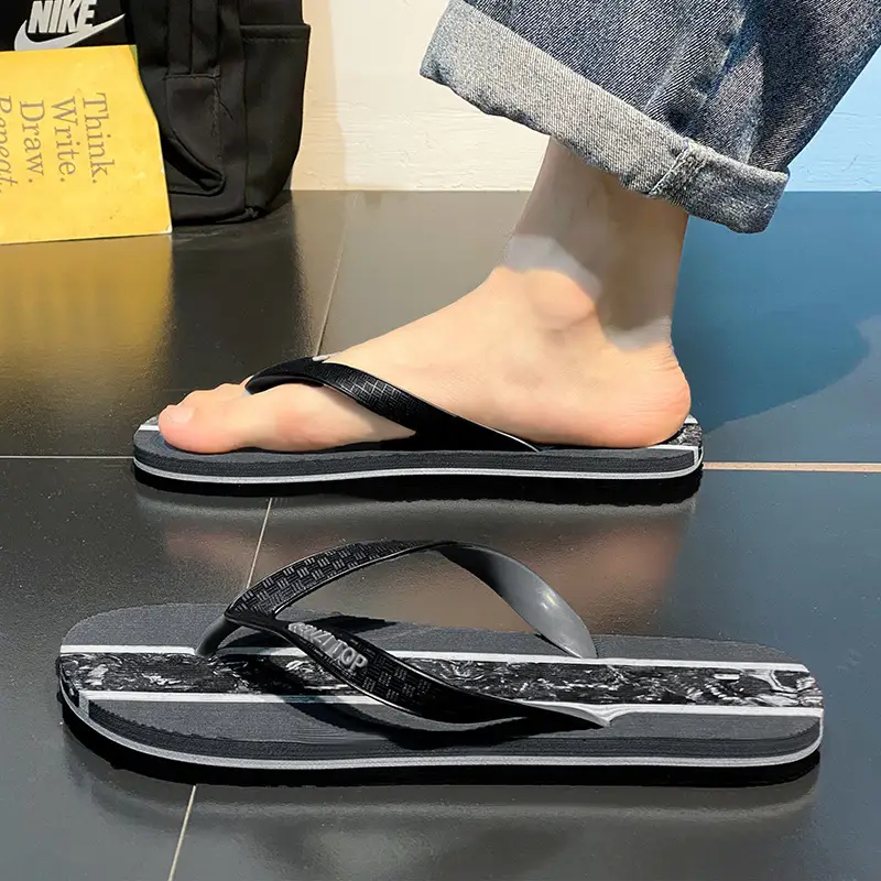 2025 Summer Flip Flops Large Size Non-Slip Wearable - Image 5