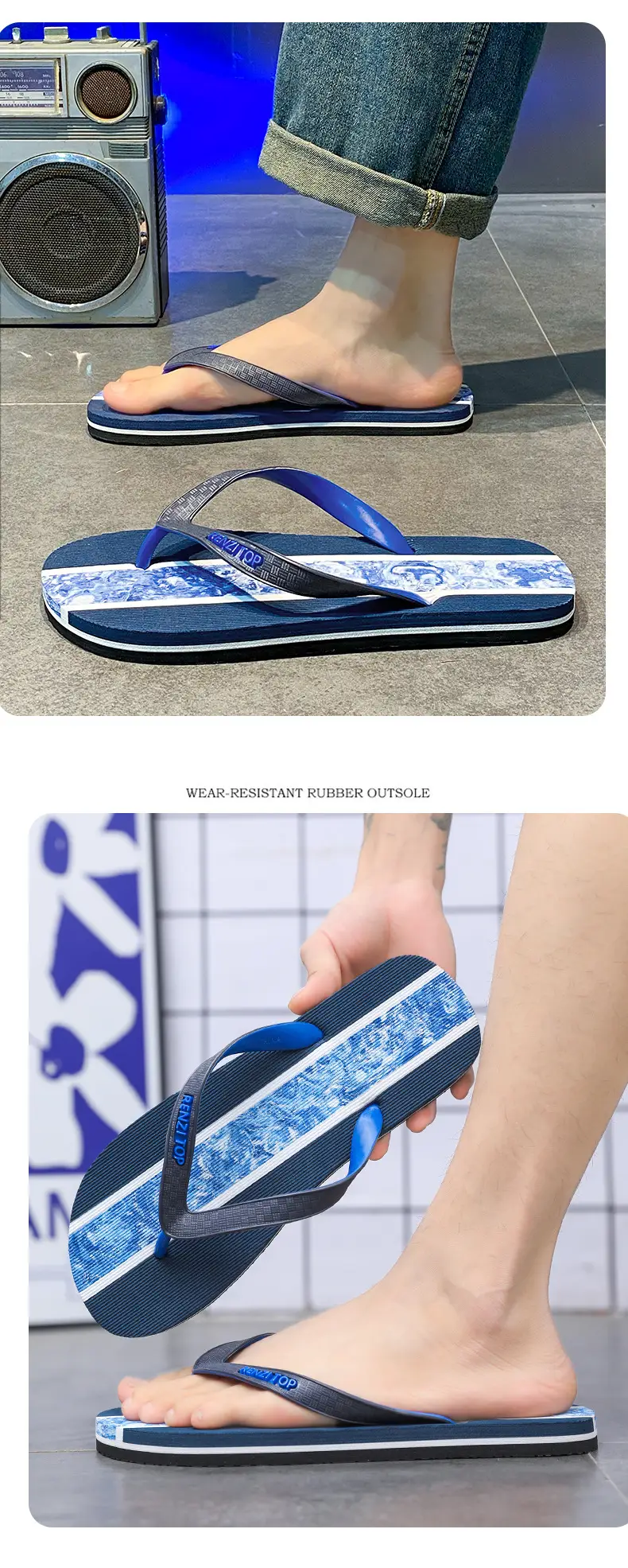 2025 Summer Flip Flops Large Size Non-Slip Wearable — feature 11