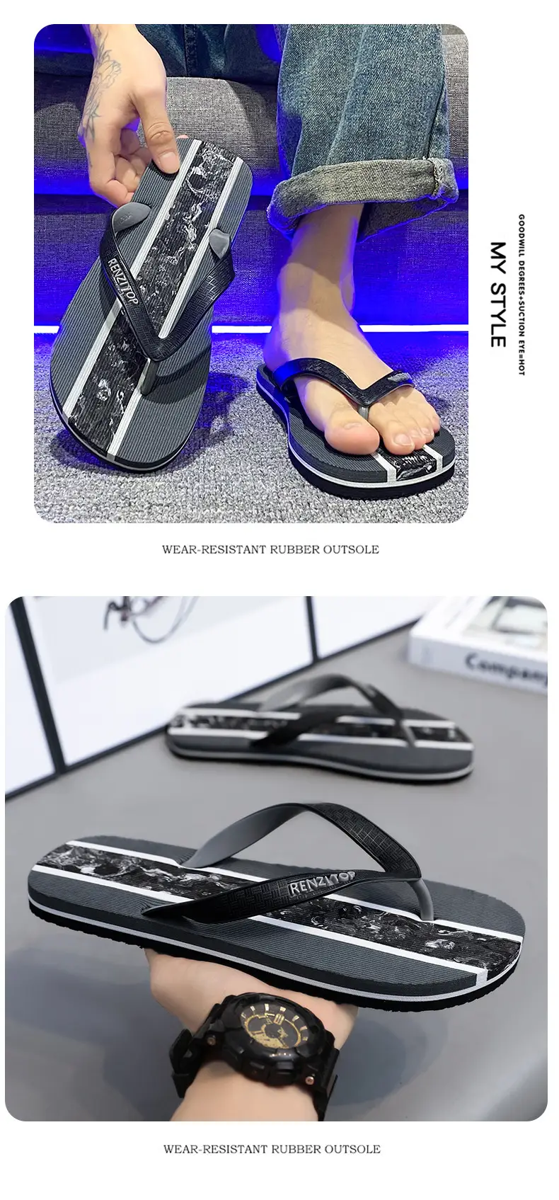 2025 Summer Flip Flops Large Size Non-Slip Wearable — feature 13