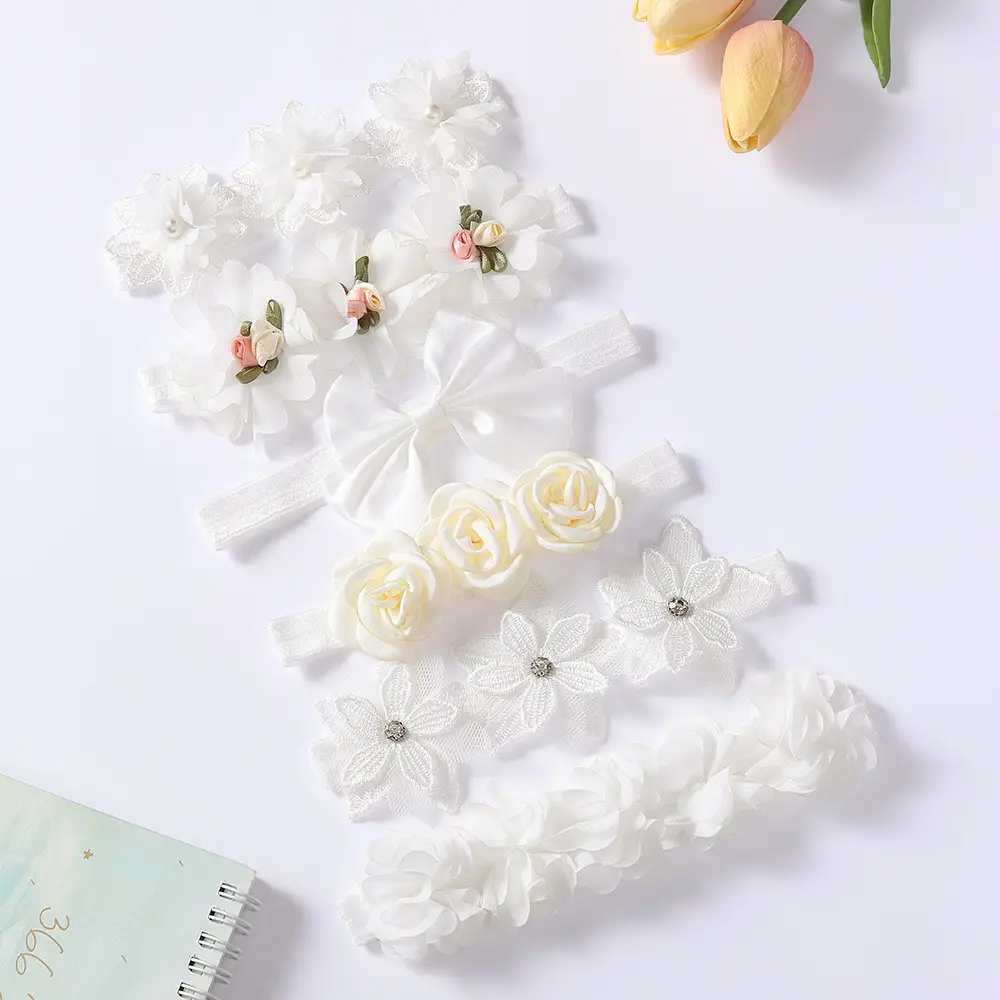 White Lace Bow Baby Shoes for 0-1 Year Old — feature 6