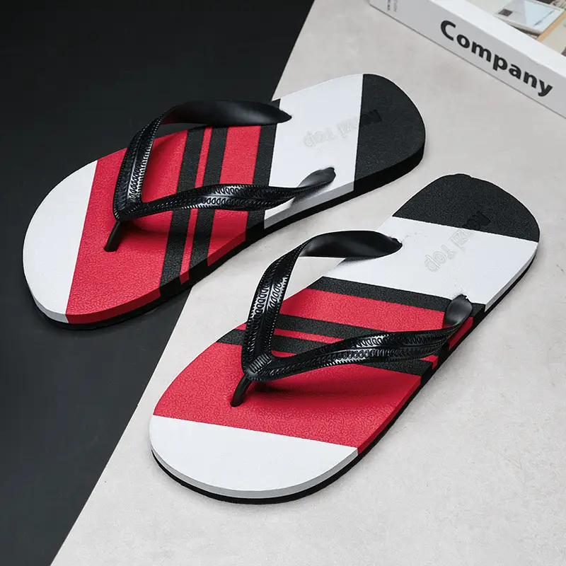 Wear-resistant lightweight breathable flip-flops men's summer non-slip outdoor sandals men's trendy beach flip-flops - Image 6