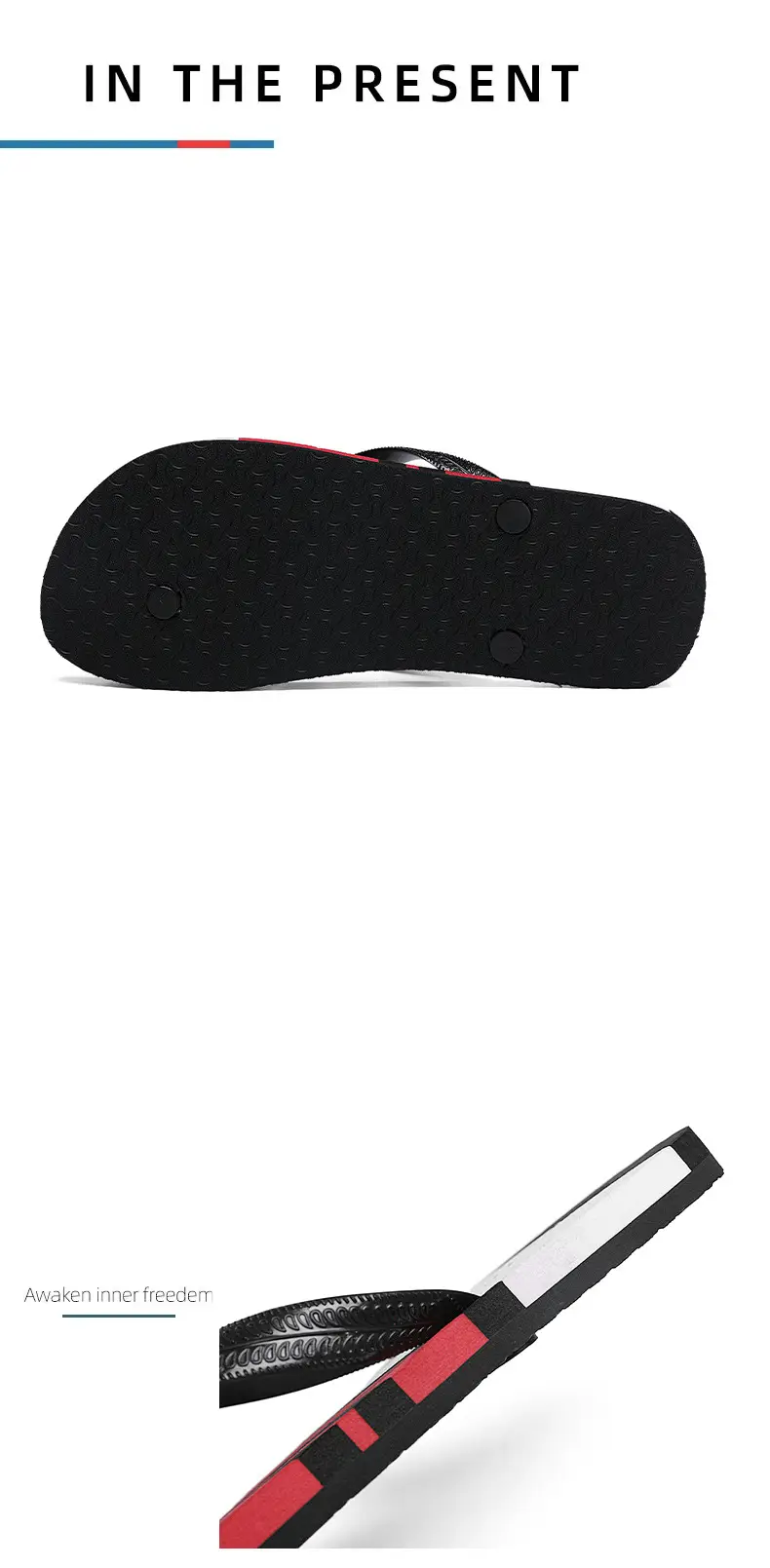 Wear-resistant lightweight breathable flip-flops men's summer non-slip outdoor sandals men's trendy beach flip-flops — feature 4